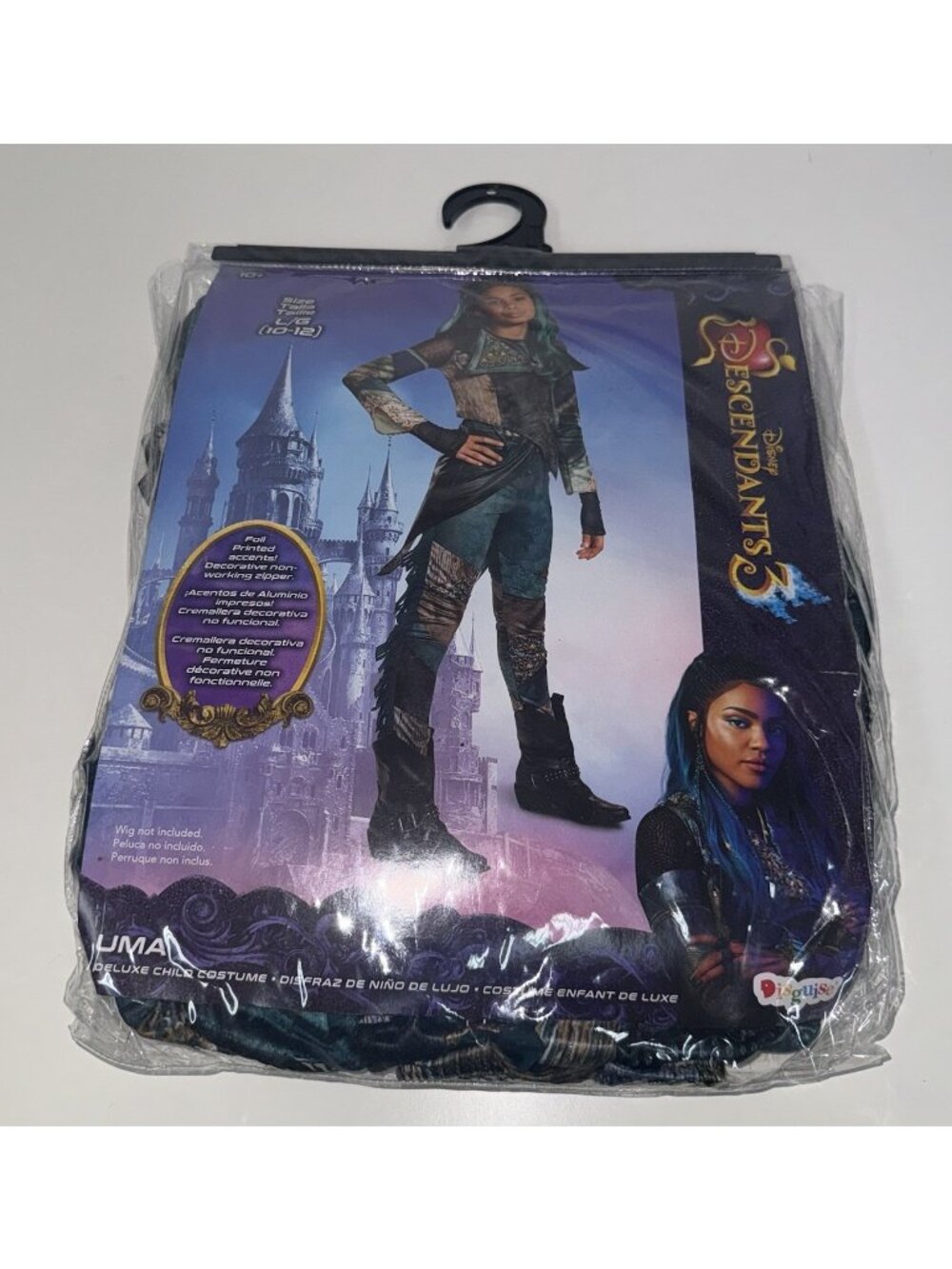 Descendants 3 Uma Deluxe Costume Girls Size L 10 12 Halloween Cosplay Jumpsuit - Picture 2 of 7